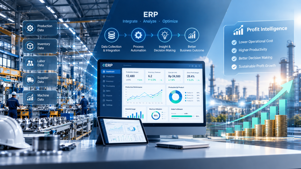 ERP Manufacturing: Mengubah Data Produksi Menjadi Profit Intelligence bagi Perusahaan Manufaktur from factory data to profit intelligence